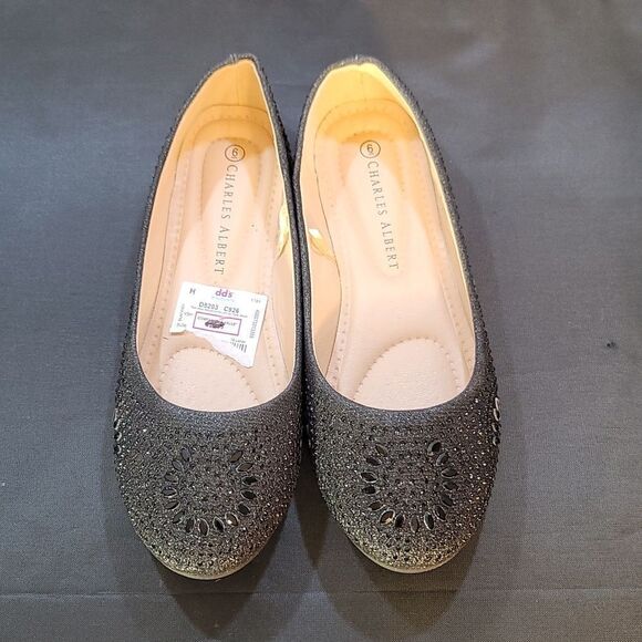 BRAND NEW CHARLES ALBERT DRESS SLIP-ON BALLERINA FLATS - Picture 2 of 16